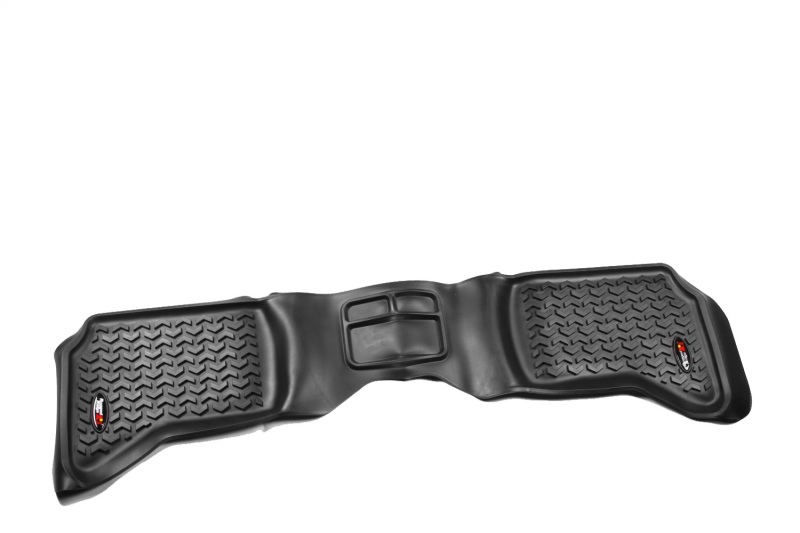 Dodge Ram 1500 Floor Liners - Rear - Rugged Ridge - All Terrain - Black - `02-`18